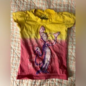 Dr. Seuss cat in the hat toddler top XS EUC